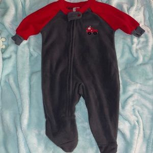 Baby Boy 0-3 month pajamas fire truck Gerber
